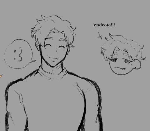 Shaded b&amp;w sketch